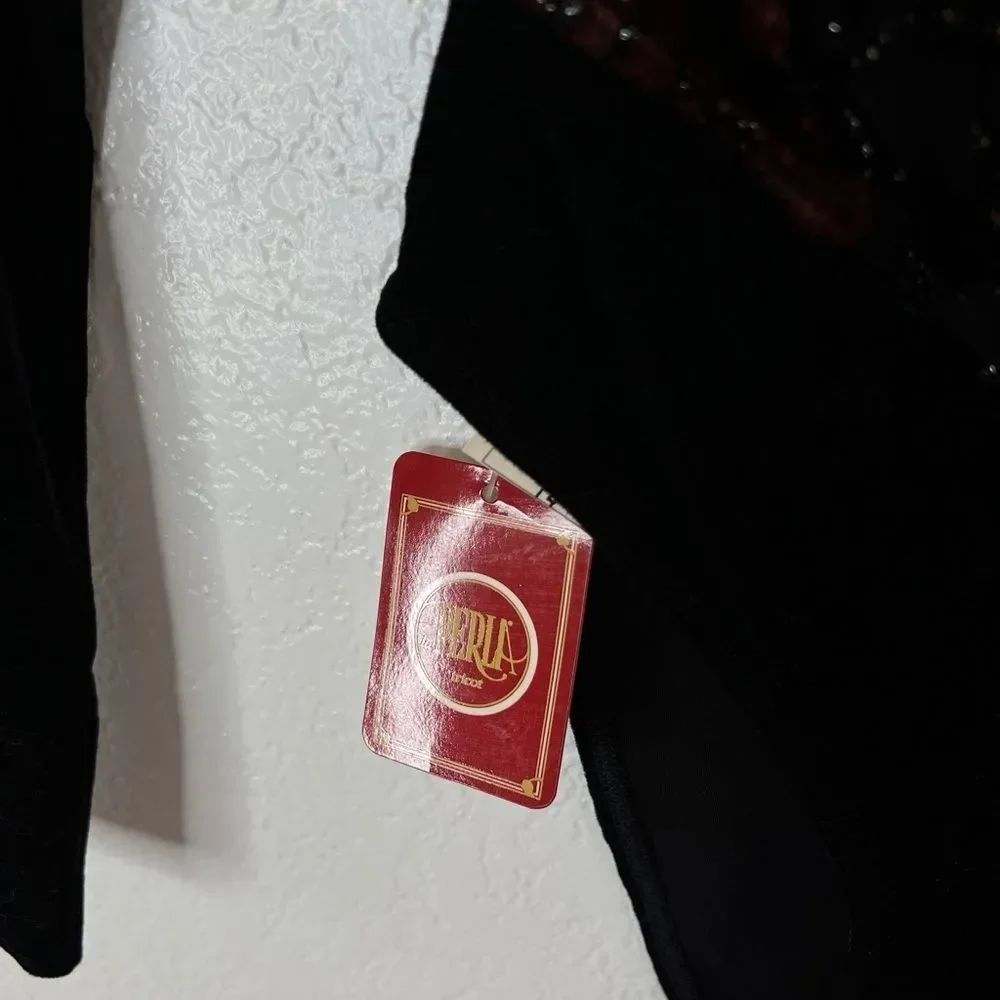 New Vintage La Perla black velvet bodysuit - Picture 10 of 11
